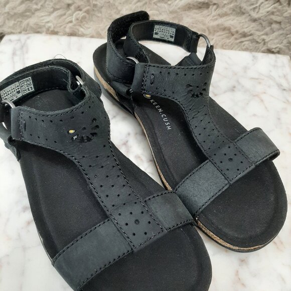 Keen Kaci Ana T-Strap women's black cork sole Sandals Size: 6 - Picture 5 of 7